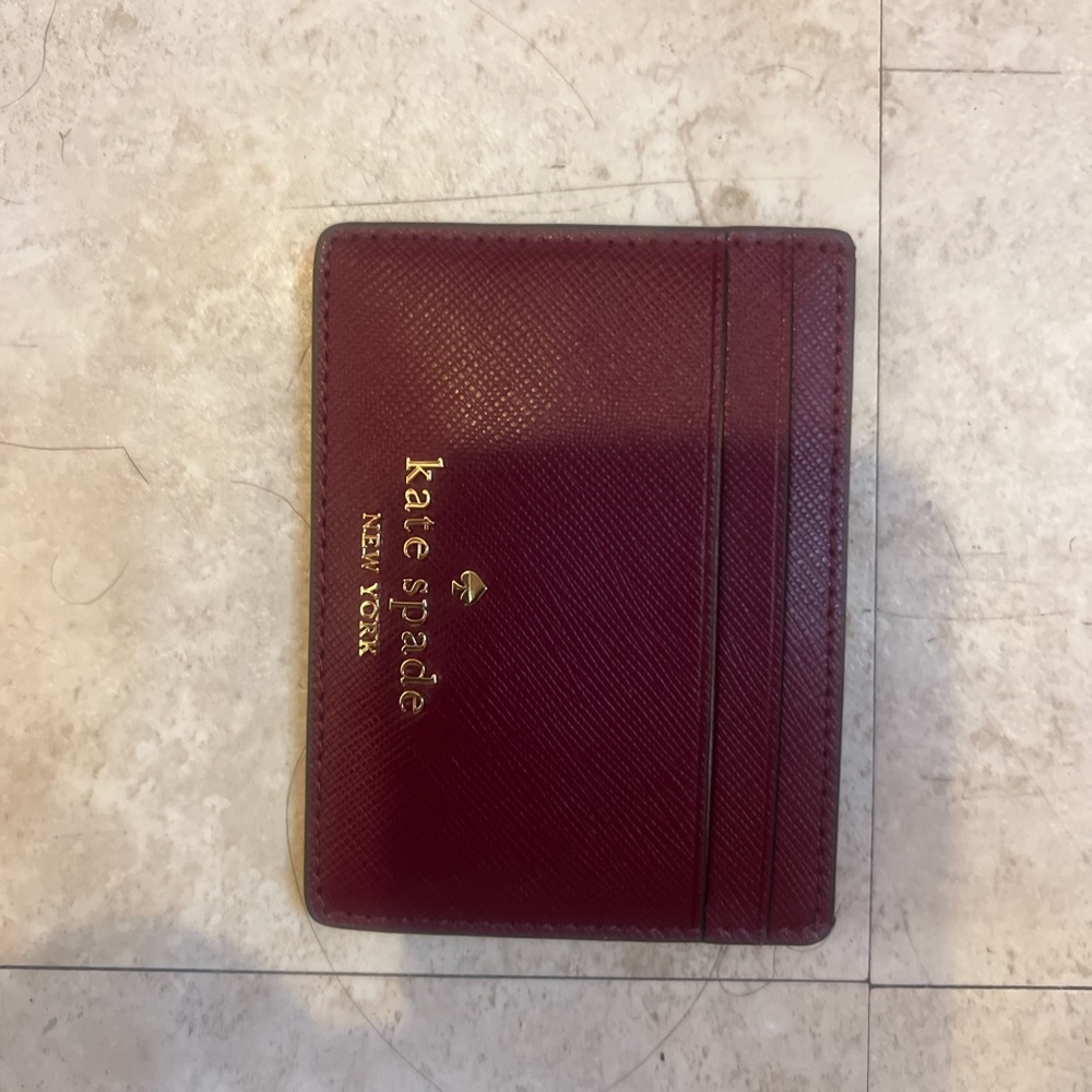 Kate Spade maroon cardholder